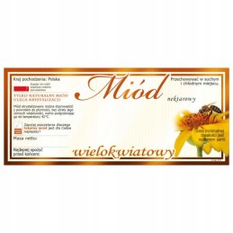 multiflorinio medaus etiketė