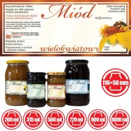 multiflorinio medaus etiketė