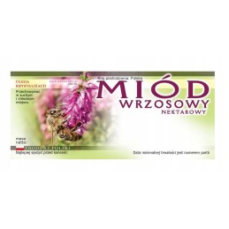 viržių medaus etiketė