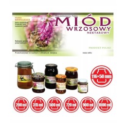 viržių medaus etiketė