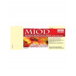 multiflorinio medaus etiketė