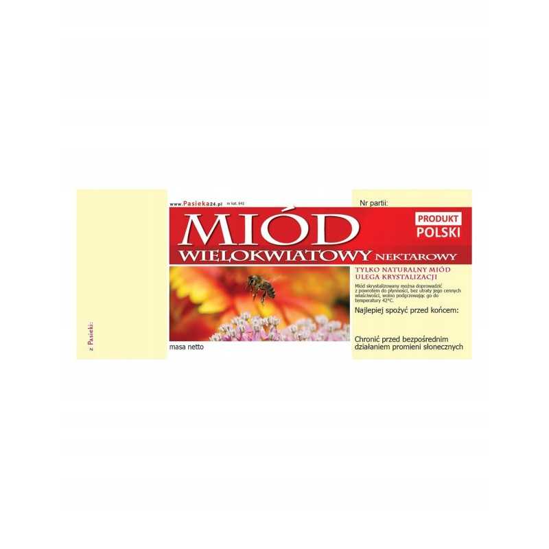 multiflorinio medaus etiketė