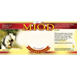 multiflorinio medaus etiketė