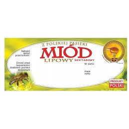 liepų medaus etiketė