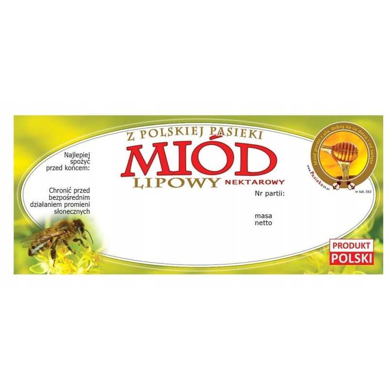 liepų medaus etiketė