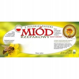 rapsų medaus etiketė