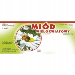 multiflorinio medaus etiketė