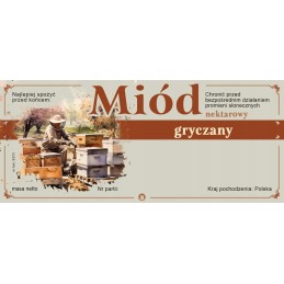 grikių medaus etiketės