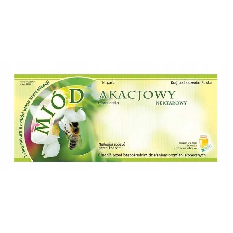 akacijų medaus etiketė