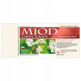 grikių medaus etiketė