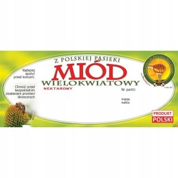 multiflorinio medaus etiketė