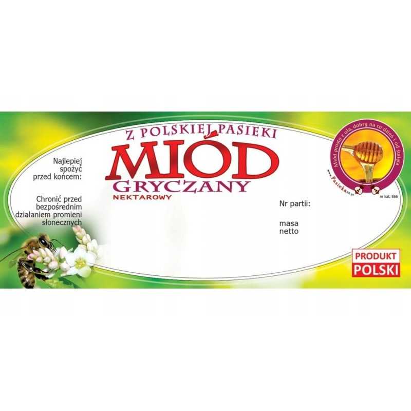 grikių medaus etiketė