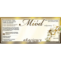 akacijų medaus etiketė