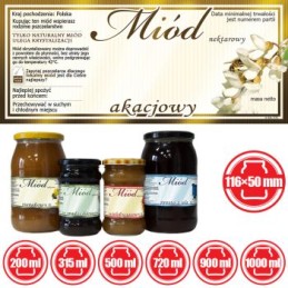 akacijų medaus etiketė