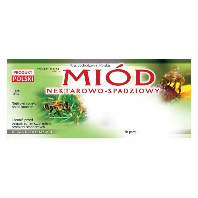 nektaro ir lipčiaus medaus etiketė