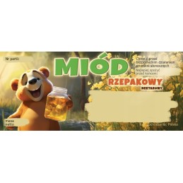 rapsų medaus etiketės