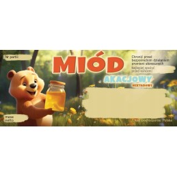 akacijų medaus etiketės