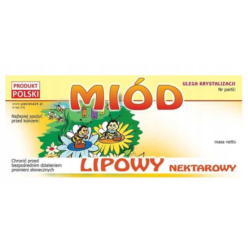 liepų medaus etiketė