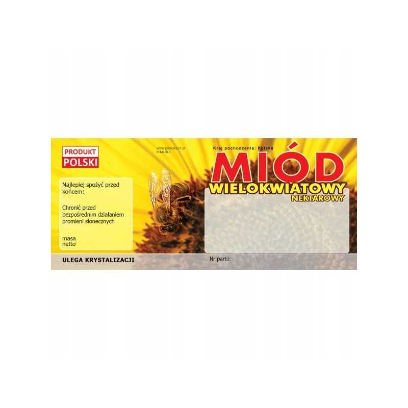 multiflorinio medaus etiketė