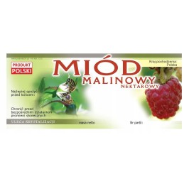 aviečių medaus etiketė