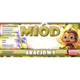 akacijų medaus etiketės