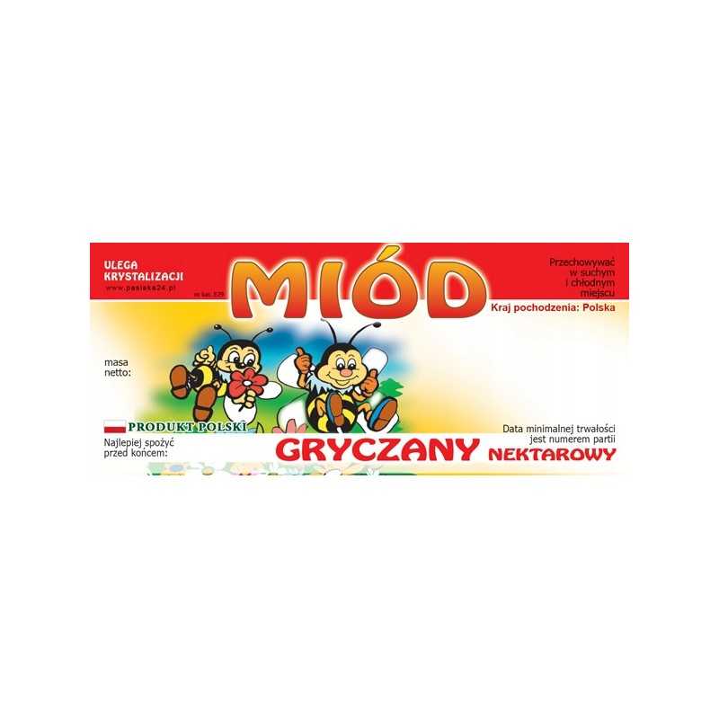 grikių medaus etiketė