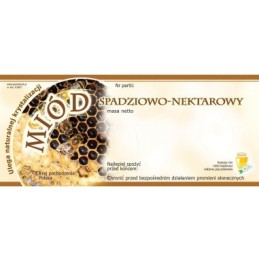 lipčiaus ir nektarinio medaus etiketė