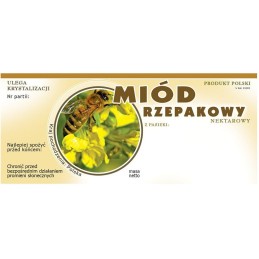 Siūlome lipnias etiketes rapsų medui, labai geras produktas!!!