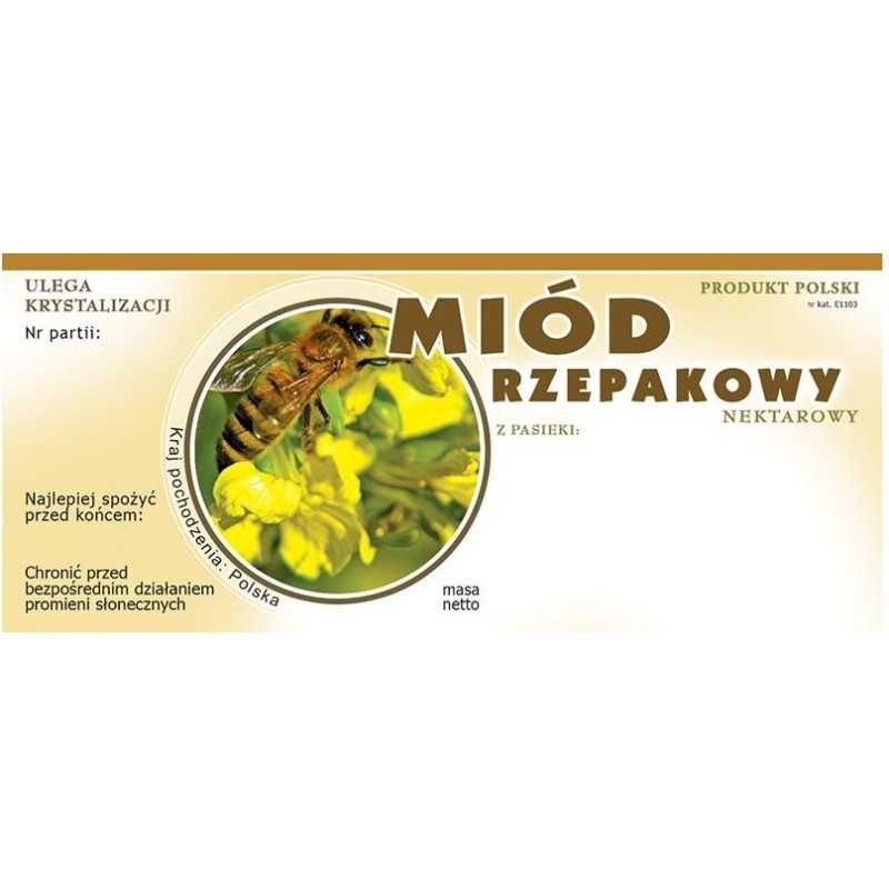 Siūlome lipnias etiketes rapsų medui, labai geras produktas!!!