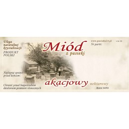 Siūlome lipnias etiketes akacijų medui - 100 vnt - labai geras produktas - tinka ir dideliems ir mažiems stiklainiams!!!
