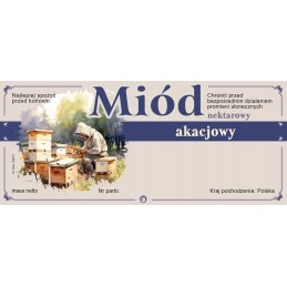 Bitynų etiketės akacijų medui e271