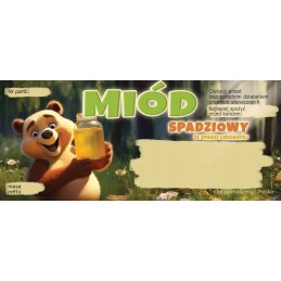 Meškiuko etiketės lipčiaus lapeliui e1372