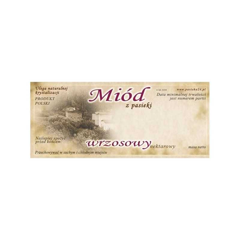 Siūlome lipnias etiketes viržių medui - 100 vnt - labai geras produktas - tinka ir dideliems ir mažiems stiklainiams!!!