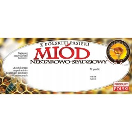 Siūlome lipnias etiketes nektarui ir lipčiaus medui - 100 vnt - labai geras produktas!!!