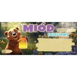 Etiketės su meškiuku facelijos medui e1366