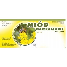 Siūlome lipnias etiketes auksarankio medui, labai geras produktas!!!