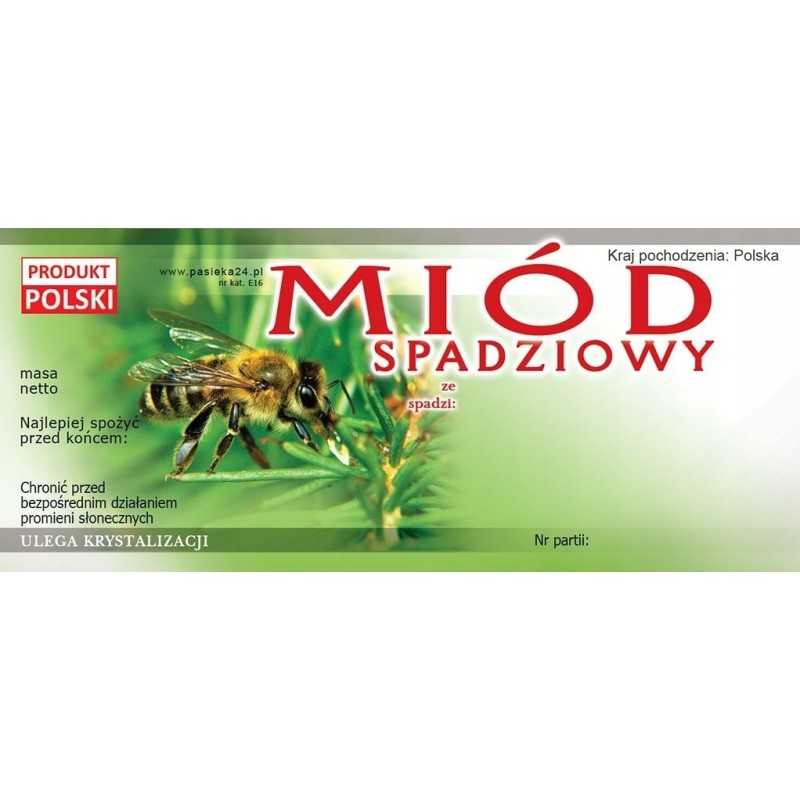 Siūlome lipnias etiketes lipčiaus medui - 100 vnt - labai geras produktas!!!