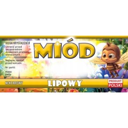 Etiketės su bite liepų medui e424