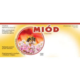 Siūlome universalias lipnias medaus etiketes - 100 vnt - labai geras produktas - tinka tiek dideliems, tiek mažiems stiklainiams