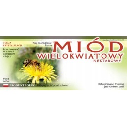 Siūlome lipnias etiketes kelių gėlių medui - 100 vnt - labai geras produktas!!!