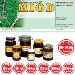 Lipni etiketė 116x50 mm, 100 vnt.