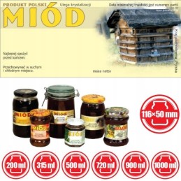 Lipni etiketė 116x50mm - 100 vnt.