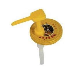 medaus pompa su užsukamu dangteliu ant stiklainio