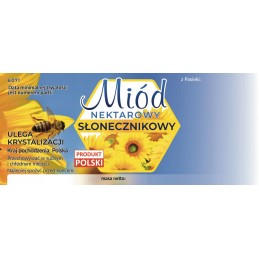 Saulėgrąžų medaus etiketės - 100 vnt