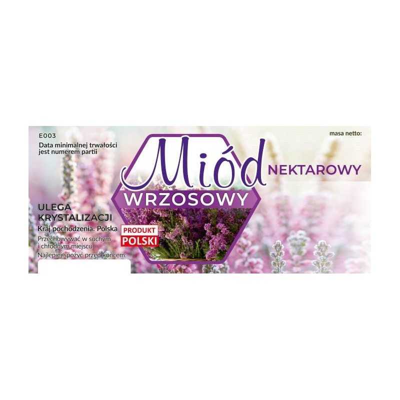 Lipnios etiketės viržių medui, pakuotė 100 vnt