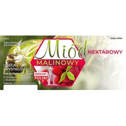 Etiketės aviečių nektaro medui, pakuotė 100 vnt.