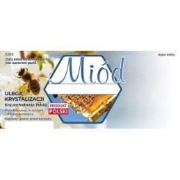 Medaus etiketės, universali pakuotė, 100 vnt