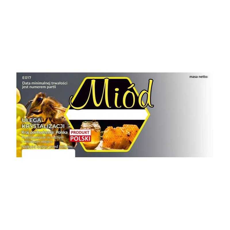 Medaus etiketės, universali pakuotė, 100 vnt