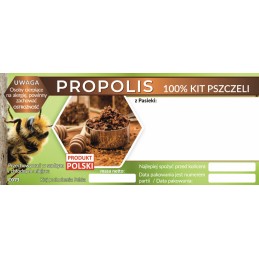Etiketės propoliui 100% bičių klijai - 100 vnt
