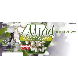 Akacijų medaus etiketės, 100 vnt